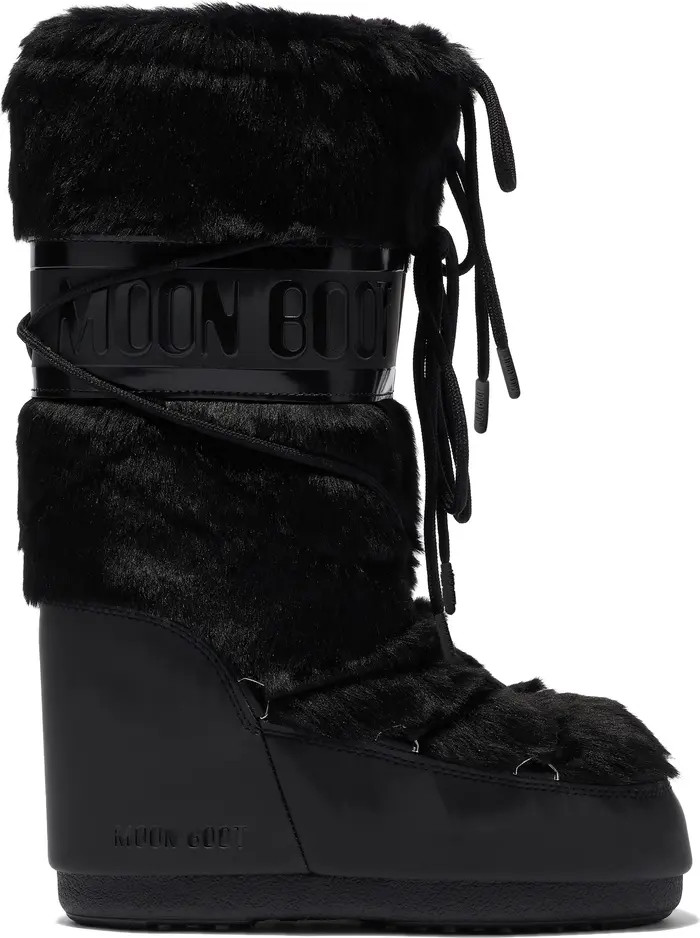 Icon Faux Fur Water Repellent Moon Boot® (Women) | Nordstrom