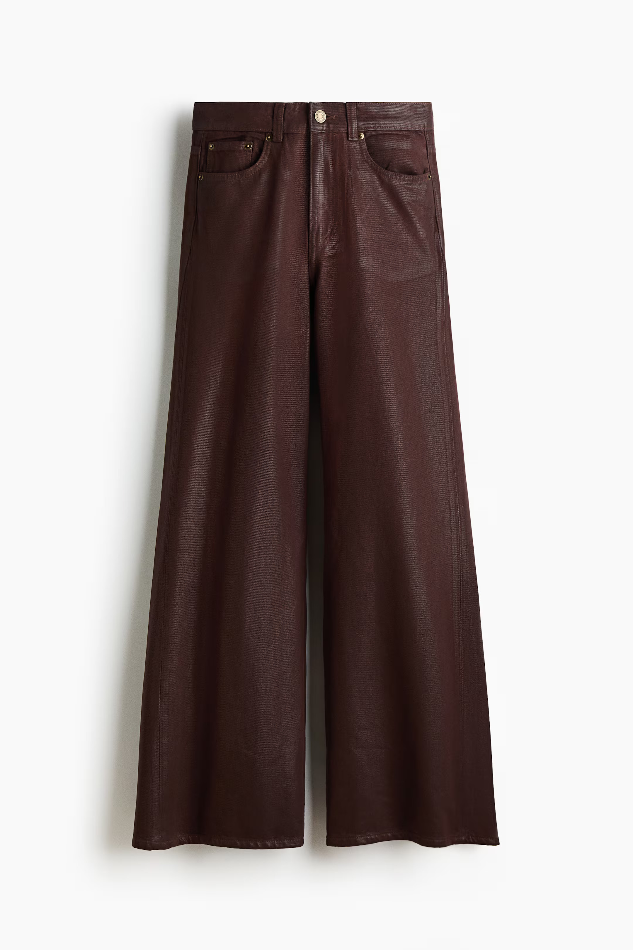Wide High Jeans - Dark brown - Ladies | H&M US | H&M (US + CA)
