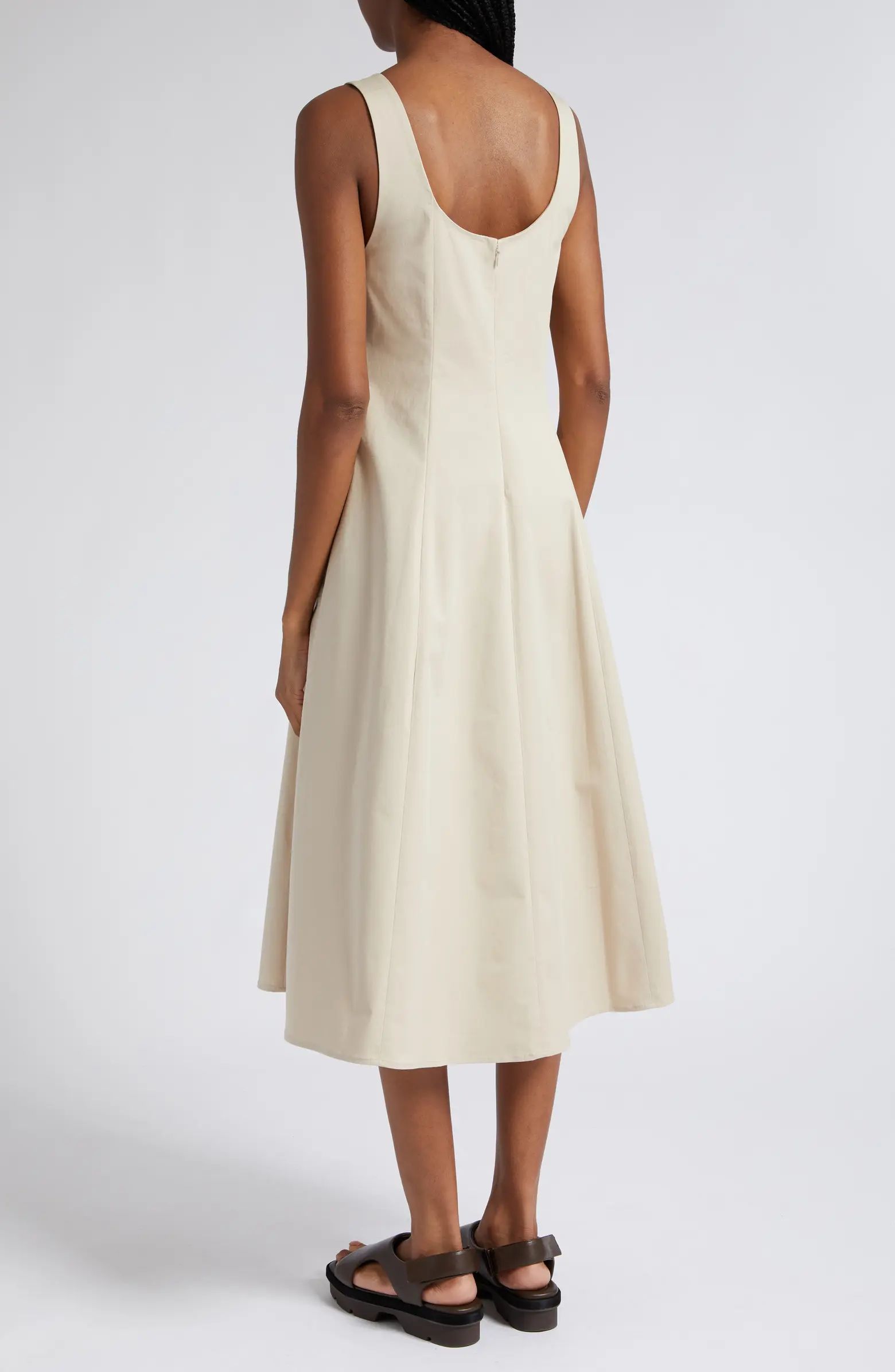 Paneled Sleeveless Midi Dress | Nordstrom
