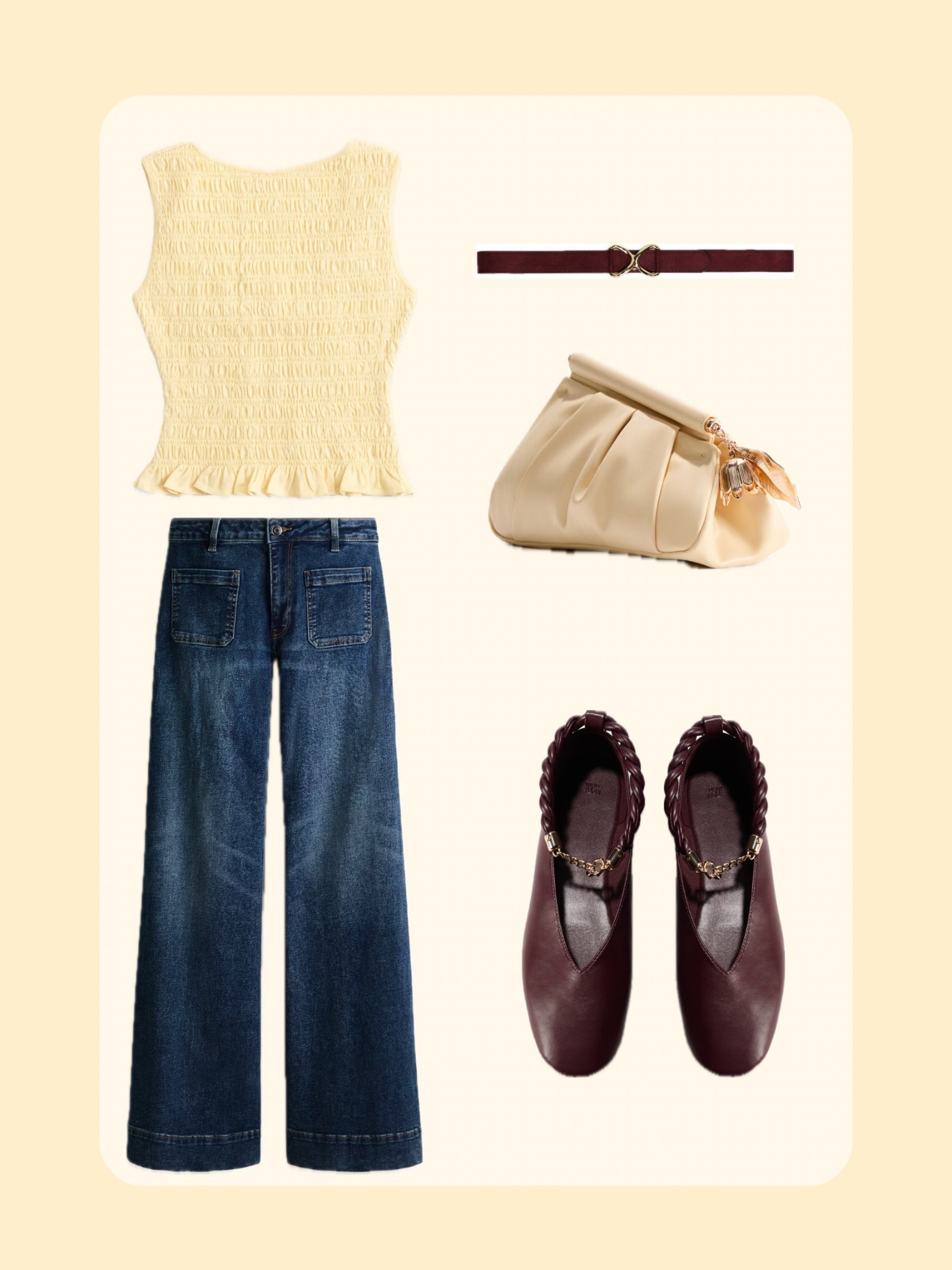 | spring outfit ideas | yellow smocked shirt | flats | business casual outfit |

#LTKWorkwear #LTKootd #LTKgrwm