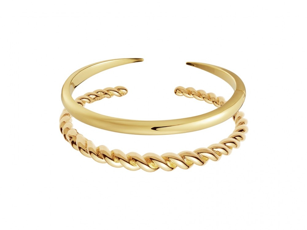 Gold Twist and Claw Bracelet Set | Missoma