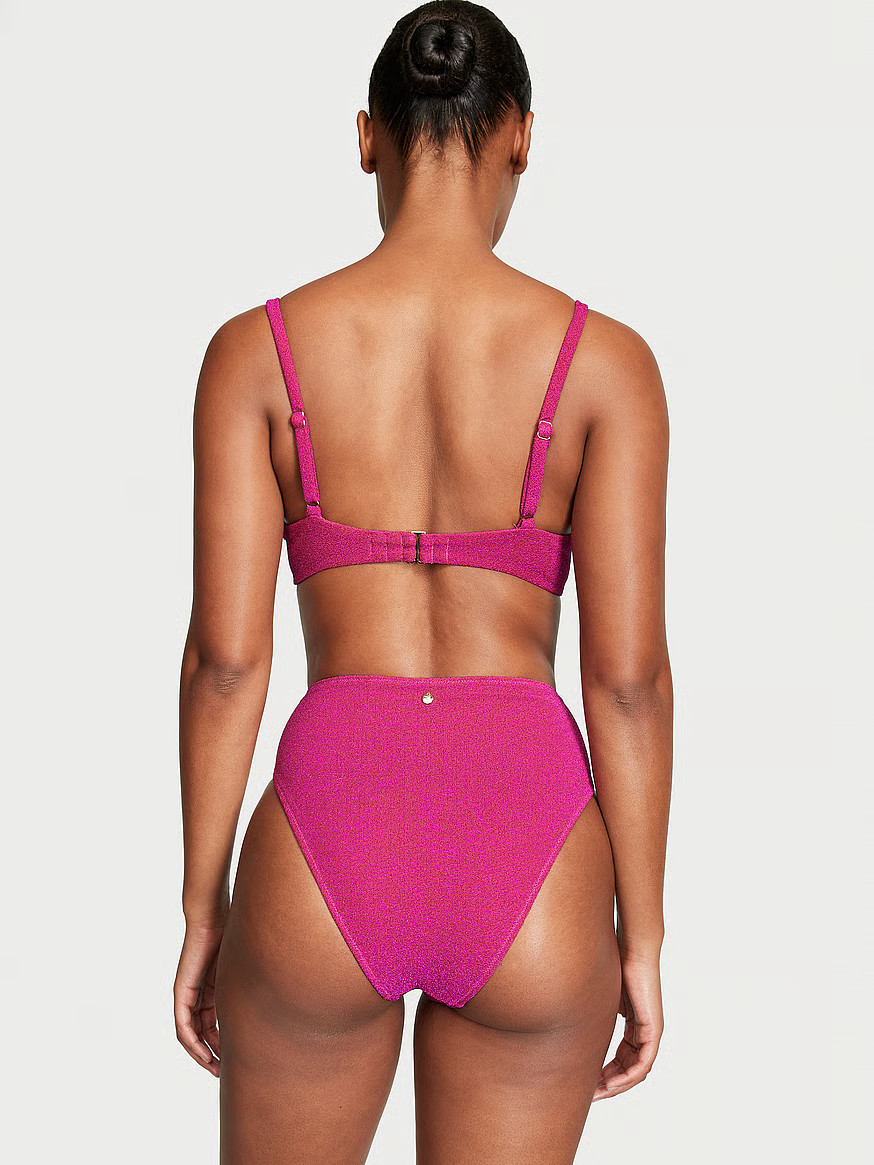 Shimmer High-Waist Cheeky Bikini Bottom | Victoria's Secret (US / CA )