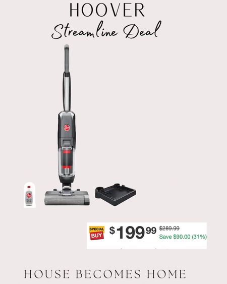 Great deal on my Hoover Streamline!! It is the corded version. It vacuums and mops! I love it! 

#LTKsalealert #LTKGiftGuide #LTKhome