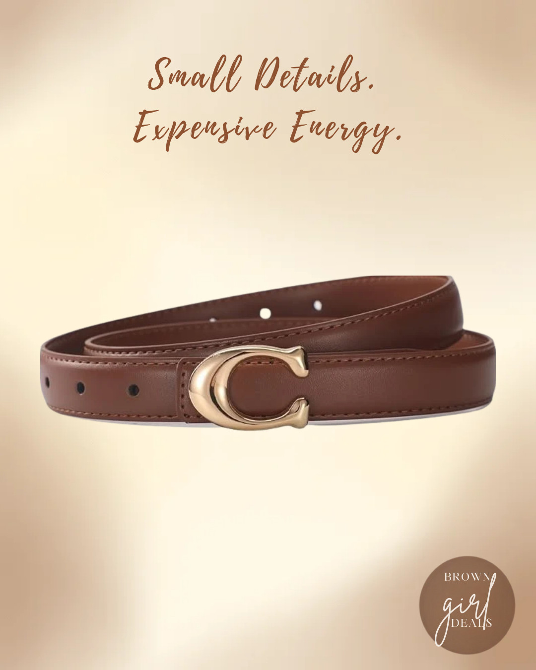 🤎✨ THE LITTLE DETAILS THAT MAKE EVERYTHING LOOK MORE EXPENSIVE! ✨

Sometimes, it’s the smallest details that make the BIGGEST difference. 👀🤎

From elegant belts and chic wallets to delicate jewelry, stylish hair accessories, and statement earrings—these little luxuries can instantly make your everyday look feel more polished and put together. 👜💍

The best part? You don’t have to spend a fortune to look effortlessly chic! 😍

Because small details. Expensive energy. That’s the vibe we’re bringing to October! 🤎✨

🛍️ Shop these stylish finds 

👇 Tell me, which accessory makes the biggest difference in an outfit: belts, jewelry, bags, or hair accessories? 💕 

 #BrownGirlDeals #AmazonFinds #AmazonAccessories #AffordableStyle #FallFashion #LittleLuxuries #affiliatelink #ad #LTKootd #LTKBeauty