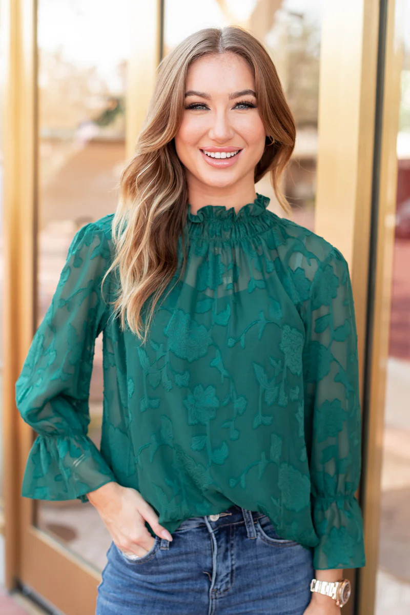 Candace Top- Emerald | Avara