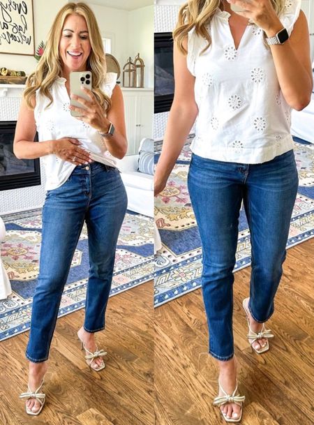 Ladies get these $18 jeans and top right now! I am shook by how well this denim fits and how comfortable and flattering they are - available in 3 hues! This eyelet popover is also a total winner and is so affordable!

New arrivals for summer
Summer fashion
Summer style
Women’s summer fashion
Women’s affordable fashion
Affordable fashion
Women’s outfit ideas
Outfit ideas for summer
Summer clothing
Summer new arrivals
Summer wedges
Summer footwear
Women’s wedges
Summer sandals
Summer dresses
Summer sundress
Amazon fashion
Summer Blouses
Summer sneakers
Women’s athletic shoes
Women’s running shoes
Women’s sneakers
Stylish sneakers

#LTKSaleAlert #LTKSeasonal #LTKStyleTip