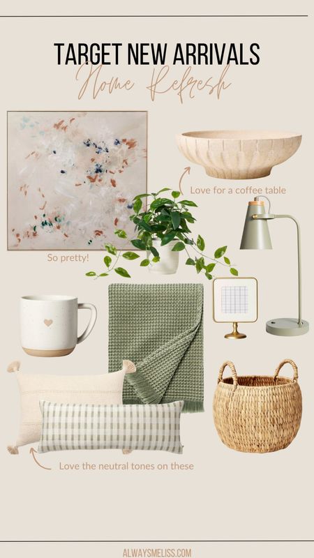 Target has so many super cute home new arrivals. I’m loving the sage green and tans! Love the heart mug for Valentine’s Day. Pillows and blanket are great things to refresh after the holidays. 

Home Decor
Target Home
Neutral Home 

#LTKfamily #LTKhome #LTKstyletip