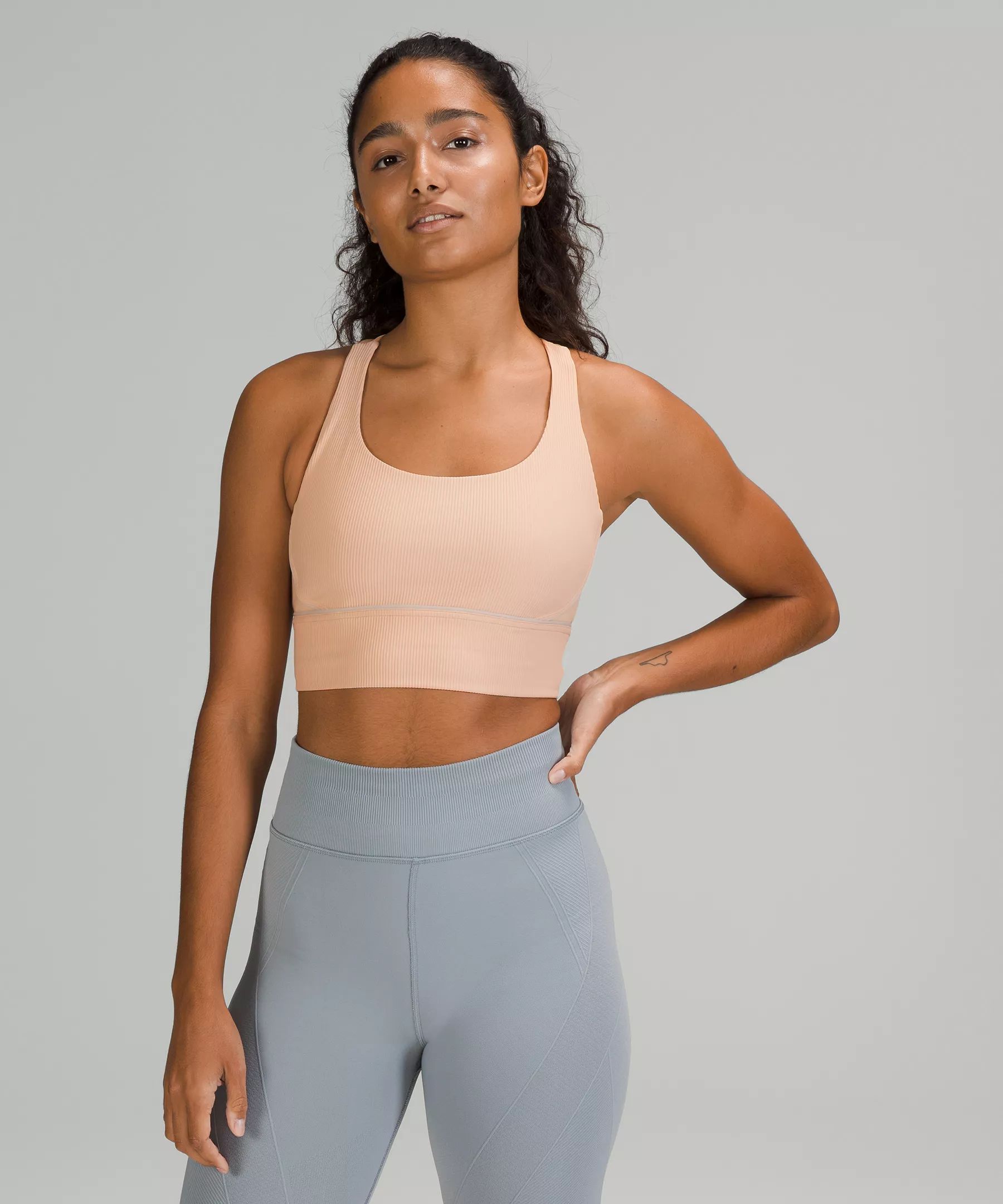 Energy Longline Bra Ribbed Luxtreme Medium Support, B–D Cups | Lululemon (US)