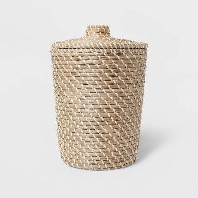 Solid Bathroom Wastebasket Tan - Opalhouse™ | Target