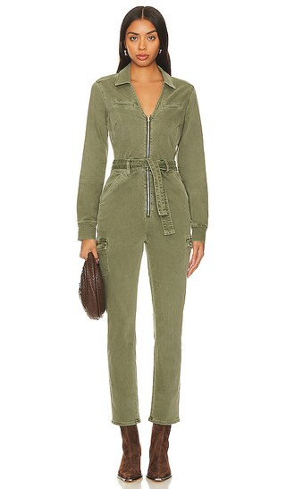 Jolie Cargo Jumpsuit in Vintage Ivy | Revolve Clothing (Global)