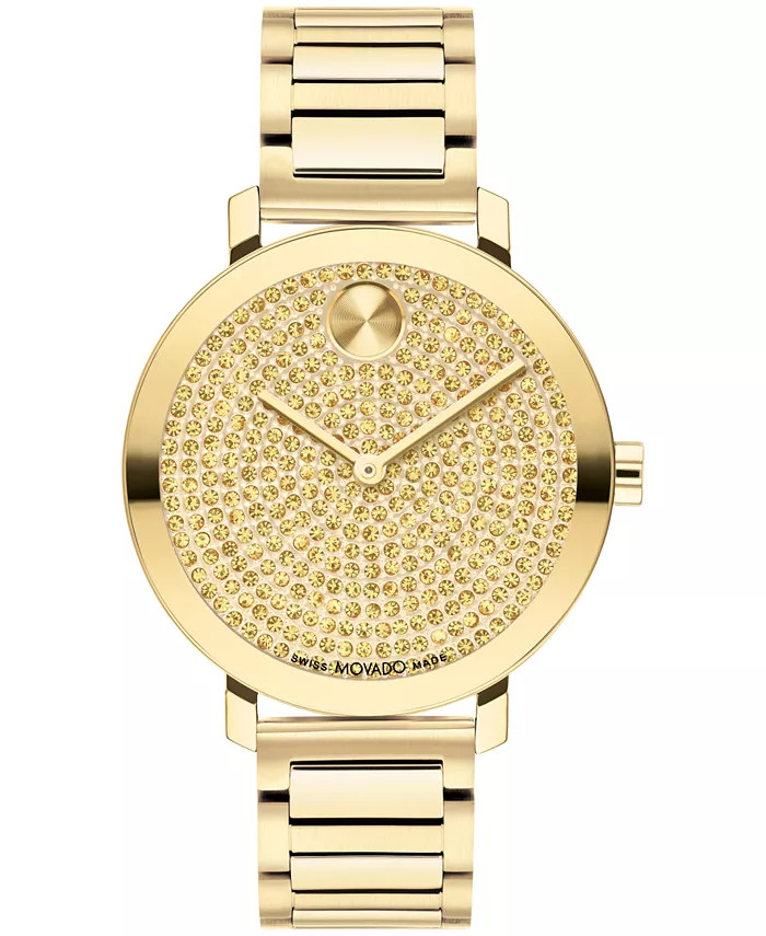 Movado Women's Bold Evolution 2.0 Swiss Quartz Ionic Plated Light Gold-Tone 2 Steel Watch 34mm - ... | Macy's
