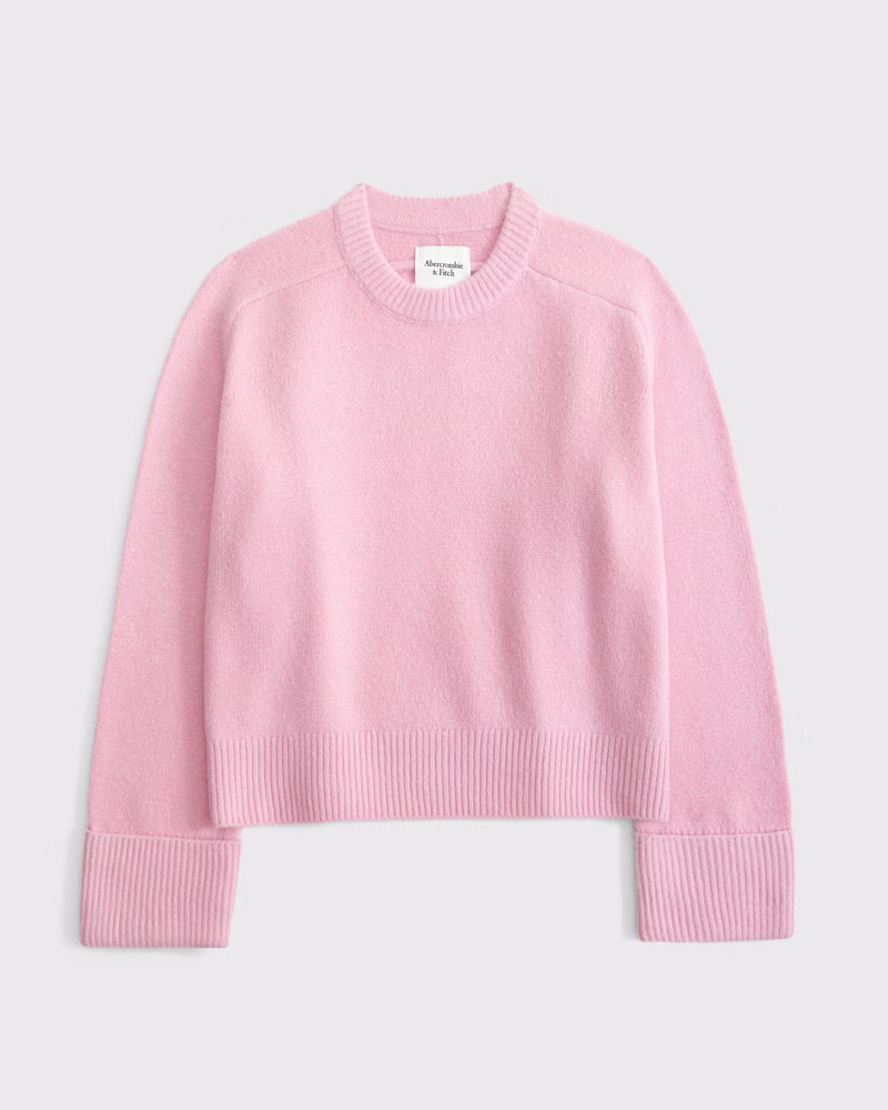 Women's The A&F Madeline Crew Sweater | Women's Tops | Abercrombie.com | Abercrombie & Fitch (US)