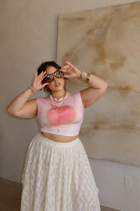 Curvy midsize 12/14 & petite 5’2” trendy spring summer outfit inspo & how to elevate a look with a quick up do and a pair of dope shades 😎 love these wide fit ballet flats from ASOS!

#LTKstyletip #LTKplussize #LTKmidsize