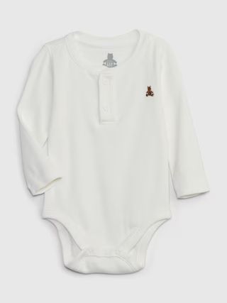 Baby 100% Organic Cotton Mix and Match Henley Bodysuit | Gap (US)