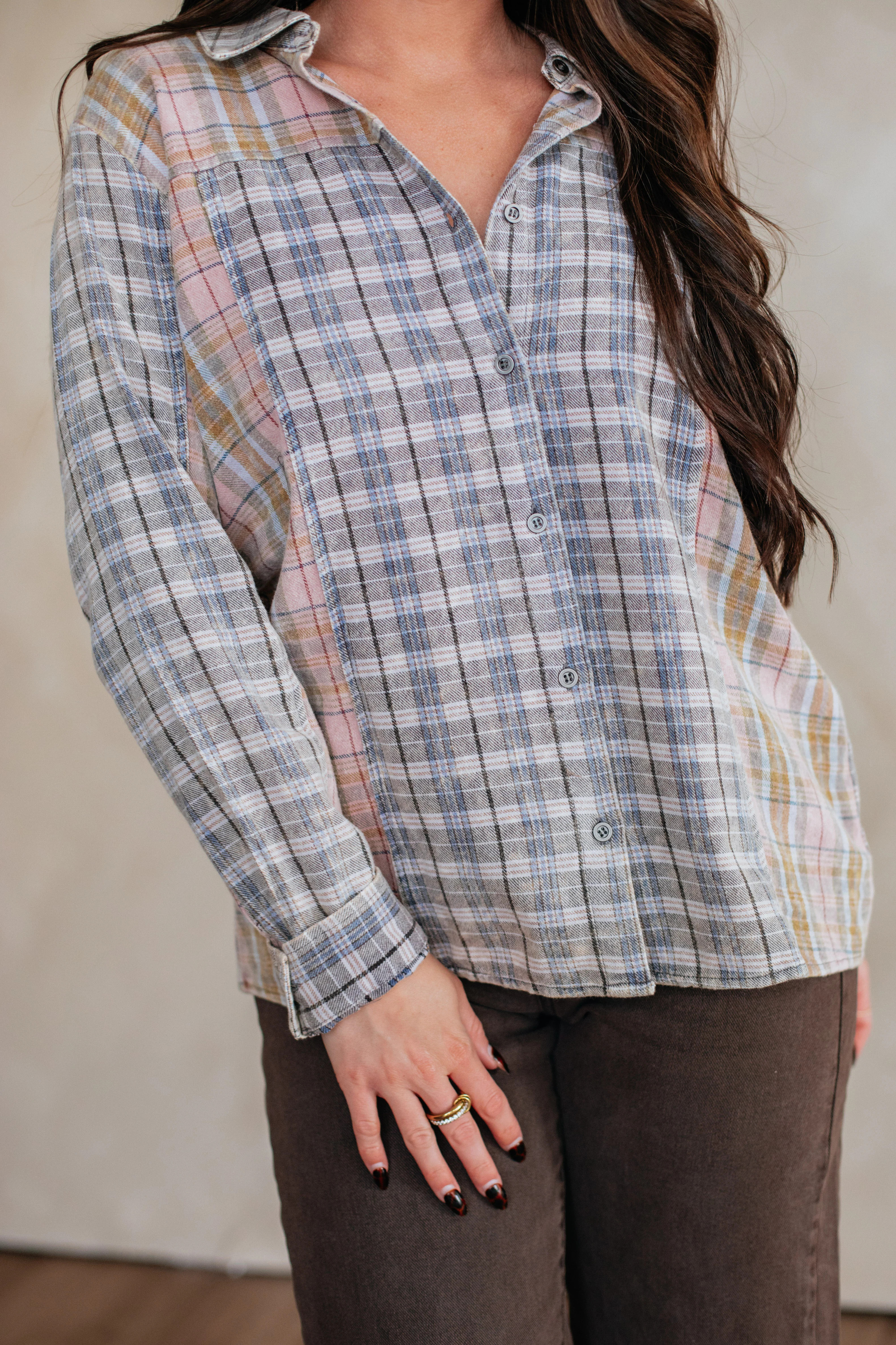 Teigan Flannel Top | Wild Oak Boutique
