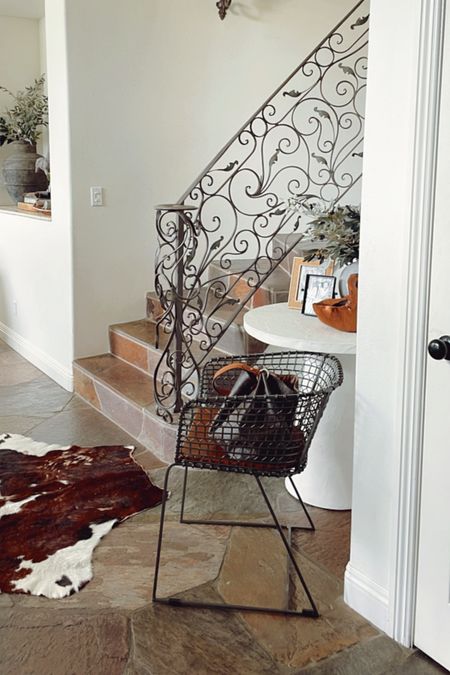 We absolutely love our Tig Metal Dining chairs from Crate & Barrel! ✨

They have an industrial style feel that adds a lot of texture and dimension to the room. 👏🏻

On sale right now for $60 off normal price! 

#barrelchair #metalchair #diningchair 

#LTKhome