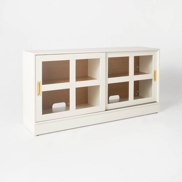 Promontory Sliding Glass TV Stand - Threshold™ designed with Studio McGee | Target