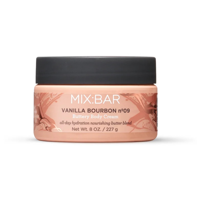 MIX:BAR Vanilla Bourbon Moisturizing Body Cream with Shea Butter, 8oz | Walmart (US)