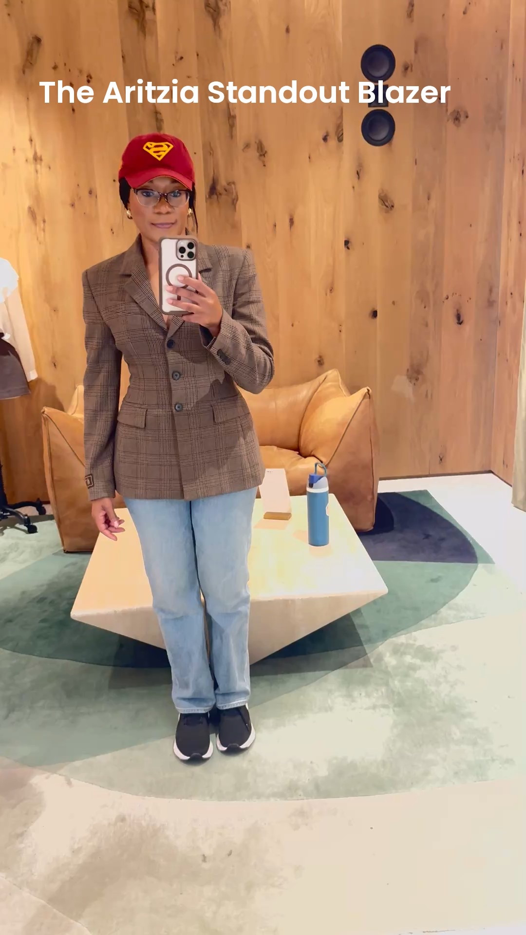 The Aritzia Standout Blazer fits like a dream! I ended sticking with size 4 .as the 6 was tad too big. Love the plaid for fall/winter.

Fall outfit, winter outfit, plaid blazer, hourglass blazer, straight leg jeans, baseball cap, ltkootd, what to wear, work outfit, office wear

#LTKWorkwear #LTKOver40 #LTKHoliday