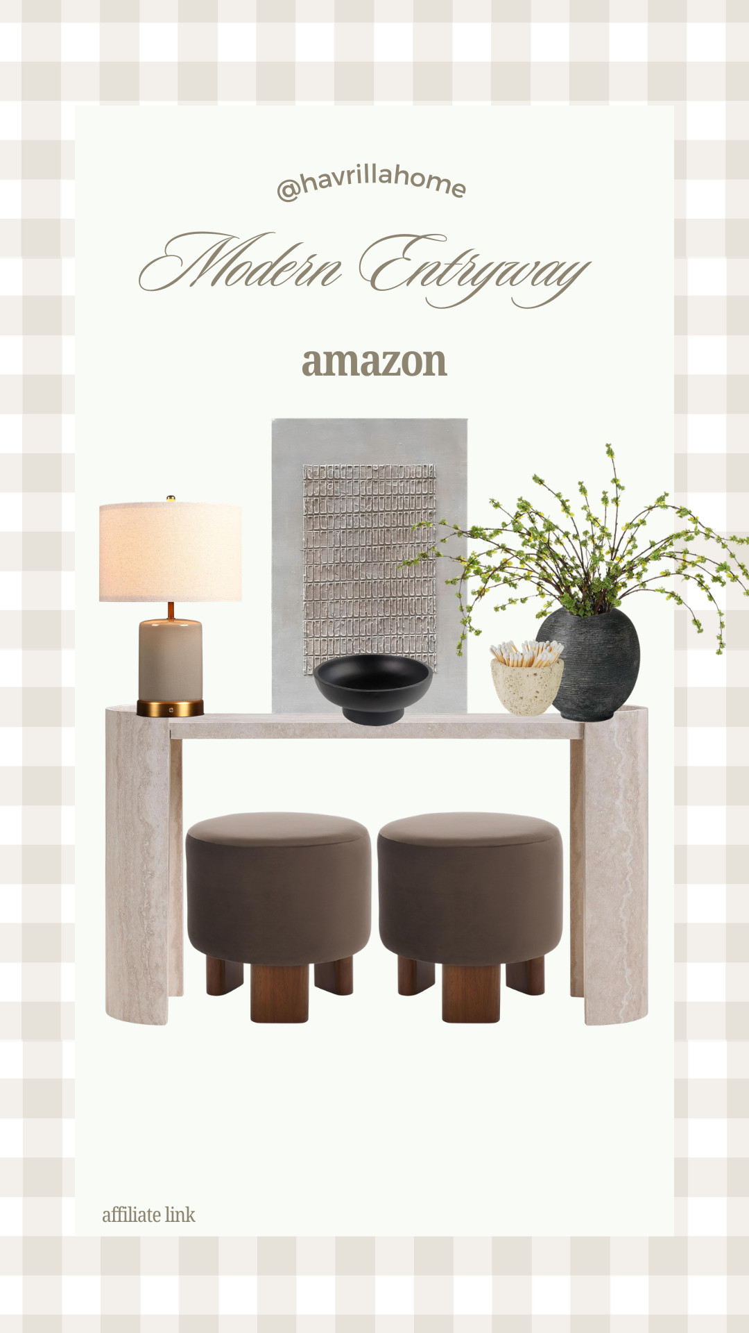 Modern entryway decor, amazon entryway table, travertine console table, arched mirror entryway, neutral entry styling, entryway lamp decor, decorative bowl styling, faux greenery vase, entryway wall art, round ottoman stools, organic modern entryway, beige and brown decor, layered entry rug, affordable entryway ideas 

 

#LTKHome