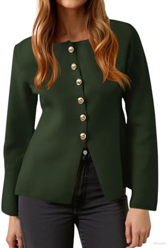 Cicy Bell Womens Button Up Cardigan Sweaters Lightweight Long Sleeve Knit Tops Business Casual Ro... | Amazon (US)