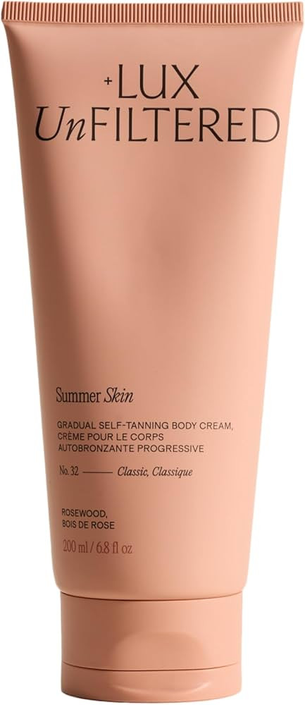 + Lux Unfiltered N\u00b032 Summer Skin Classic Gradual Self Tanner, Hydrating Self Tanning Lotion... | Amazon (US)