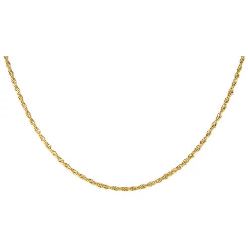 Brilliance Fine Jewelry 10K Yellow Gold DC Singapore Chain Necklace, 20" - Walmart.com | Walmart (US)