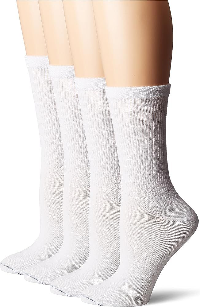 Women's Guaranteed Comfort Diabetic and Circulatory crew 4 Pack Socks | Amazon (US)
