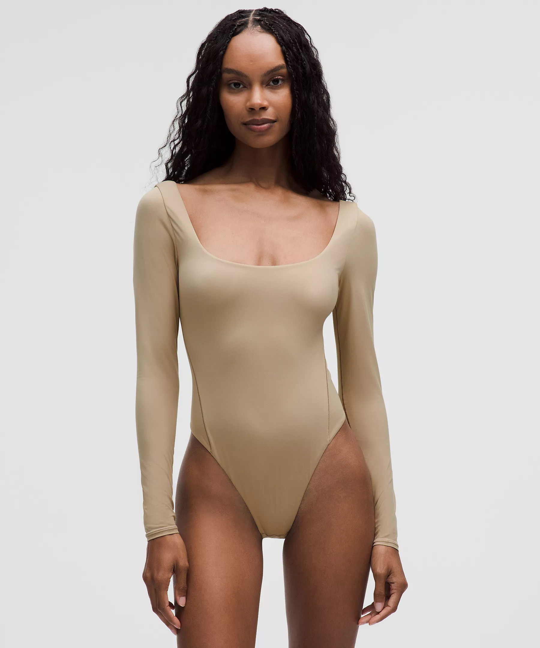 Wundermost Ultra-Soft Nulu Square-Neck Long-Sleeve Bodysuit | lululemon (CA)