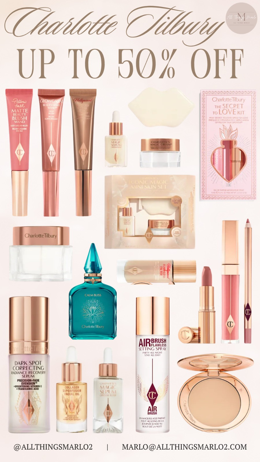 Charlotte Tilbury up to 50% off sale 

 #LTKSaleAlert #LTKWorkwear #LTKTravel