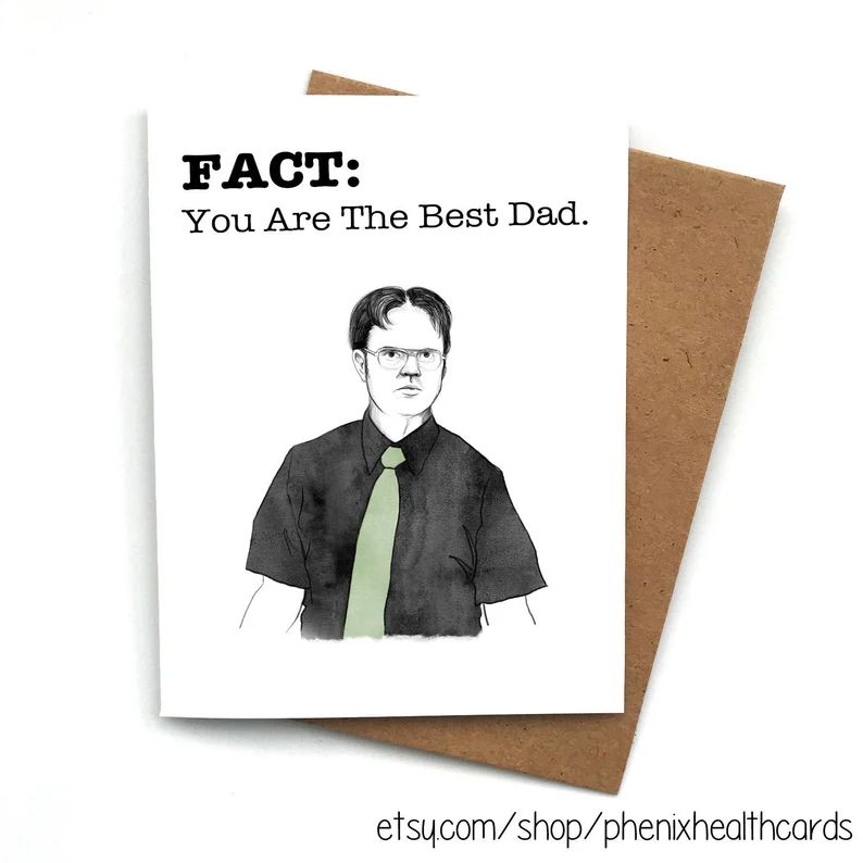 Greeting Card the Office Fact: You Are the Best Dad | Etsy | Etsy (US)