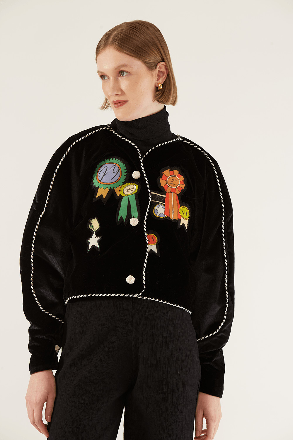 Casaco Veludo Jackie Preto Lo De Lui - Preto | Gallerist (BR)