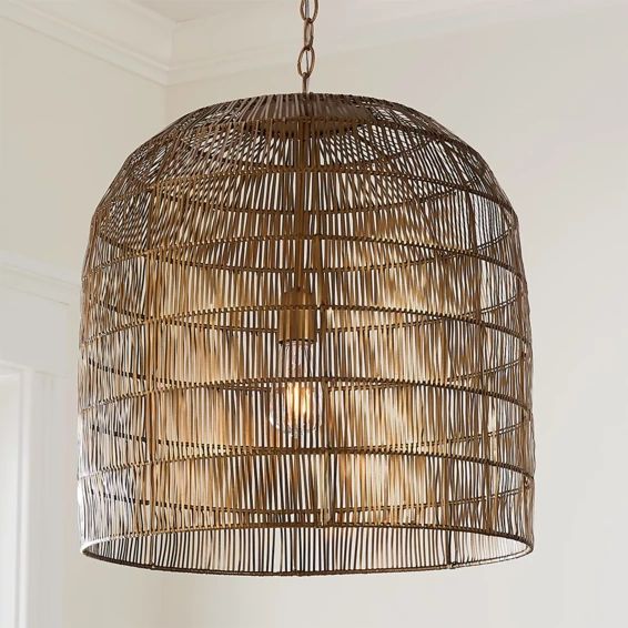 Sculpted Cage Pendant | Shades of Light