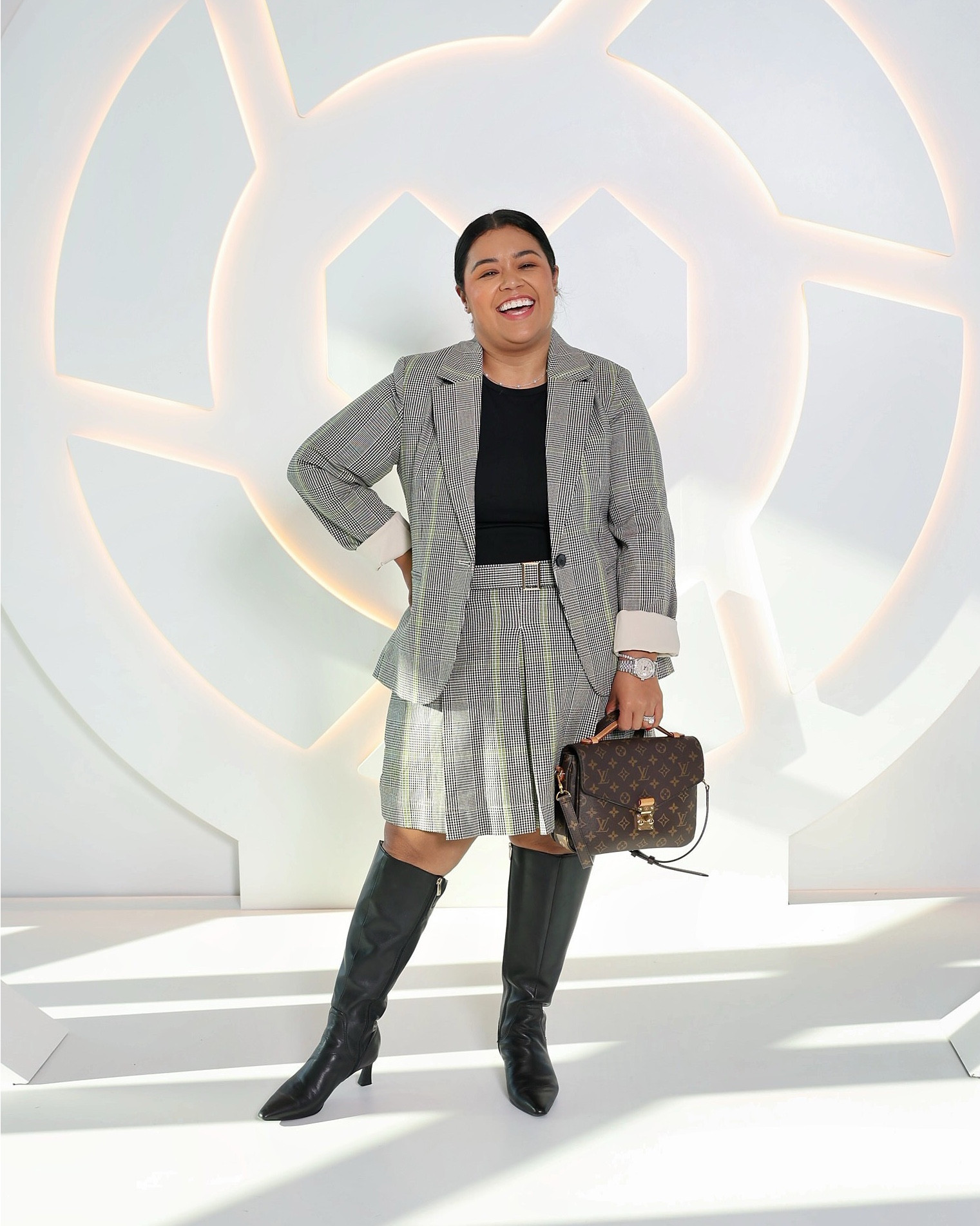 This Walmart Free Assembly blazer and skirt are sooo cute to mix and match all fall and winter! I’m wearing a Large in the blazer, and an XL in the skirt but I should’ve gotten. Large in the skirt as well. 

My boots are my favorite Deesha boot from Naturalizer. They come in narrow, regular, wide, and extra wide calf along with narrow, regular, and wide footbeds as well! I take my normal shoes size and in wide calf. 


#LTKOver40 #LTKMidsize #LTKFallSale