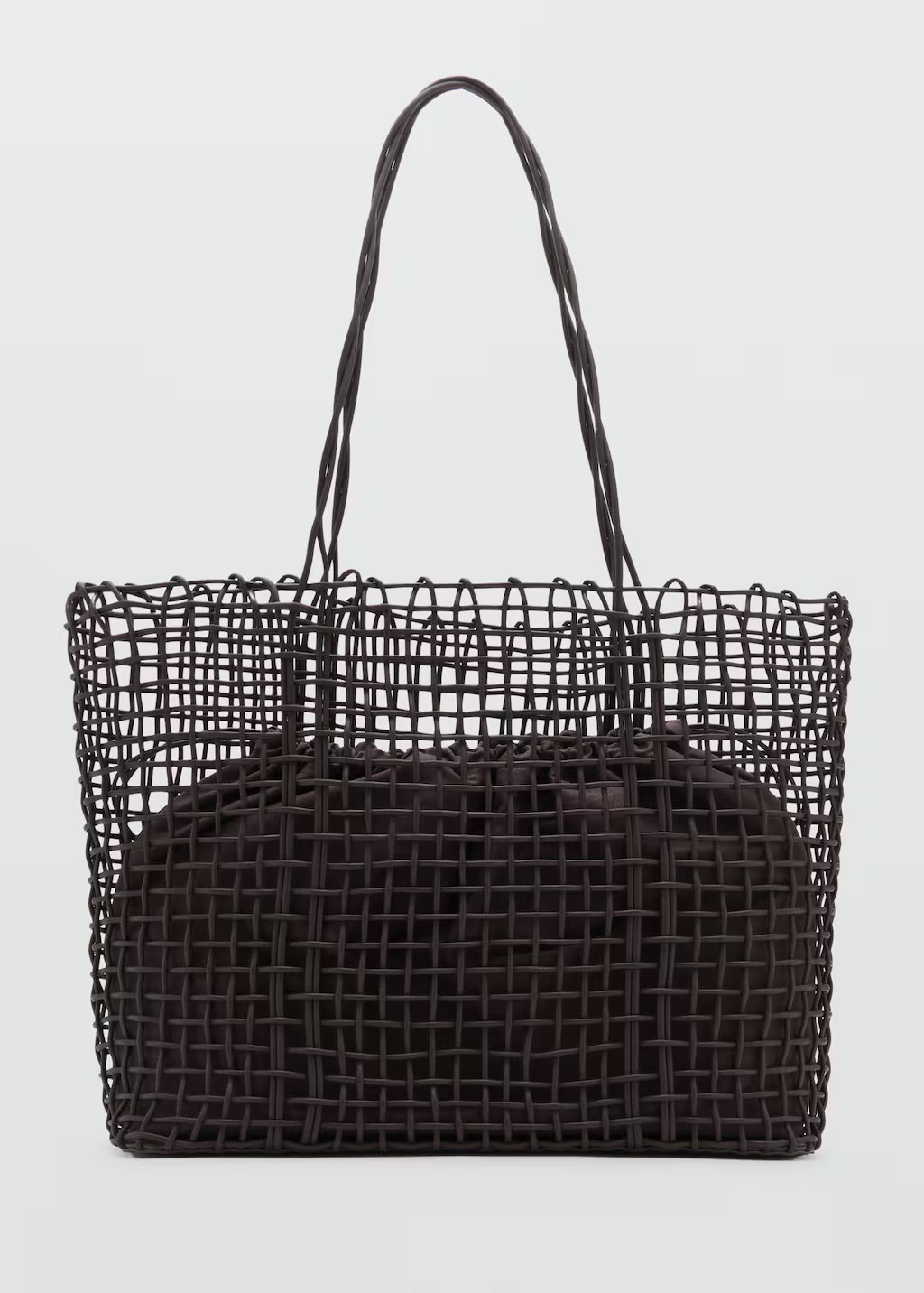 Braided shopper bag - Women | MANGO United Kingdom | MANGO (UK)