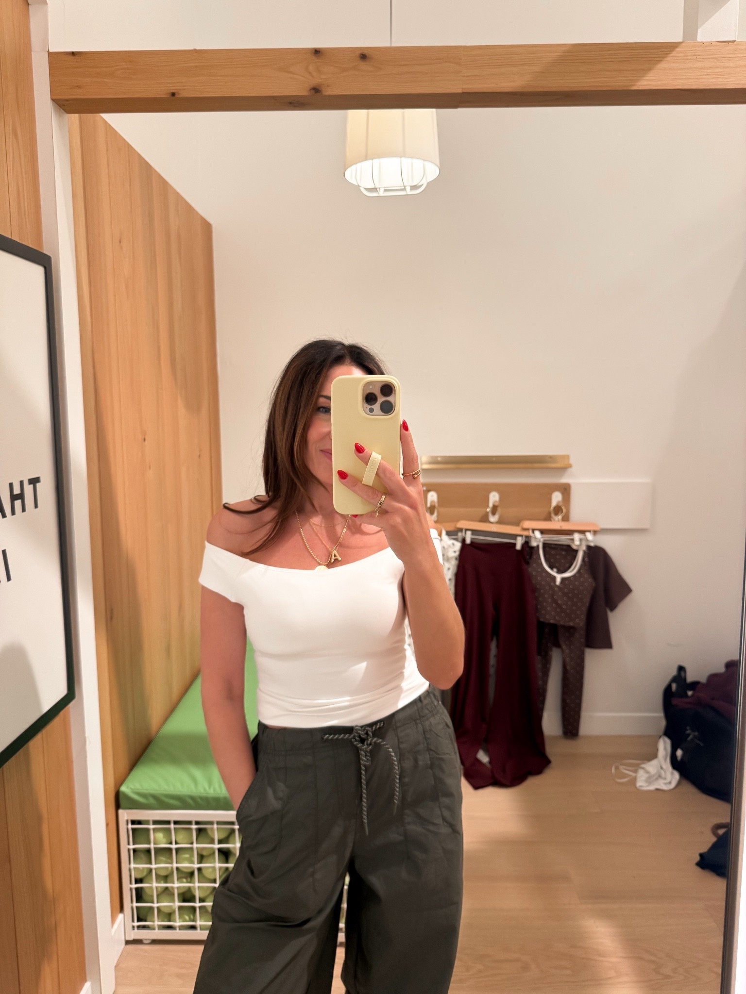 I think this off the shoulder top is adorable. Came in so many colors
@Aerie

#LTKootd #LTKSaleAlert #LTKSeasonal