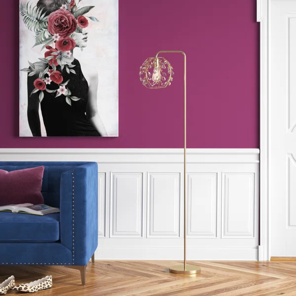 Edita 61.5'' Arched/Arc Floor Lamp | Wayfair North America