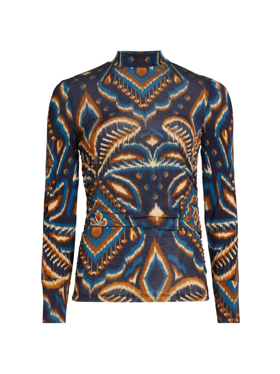 Pineapple Ikat-Inspired Blouse | Saks Fifth Avenue