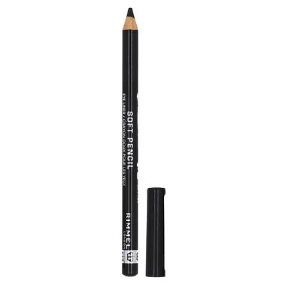Rimmel London, Soft Pencil Eyeliner, 061 Jet Black, 0.04 oz (1.2 g) | iHerb