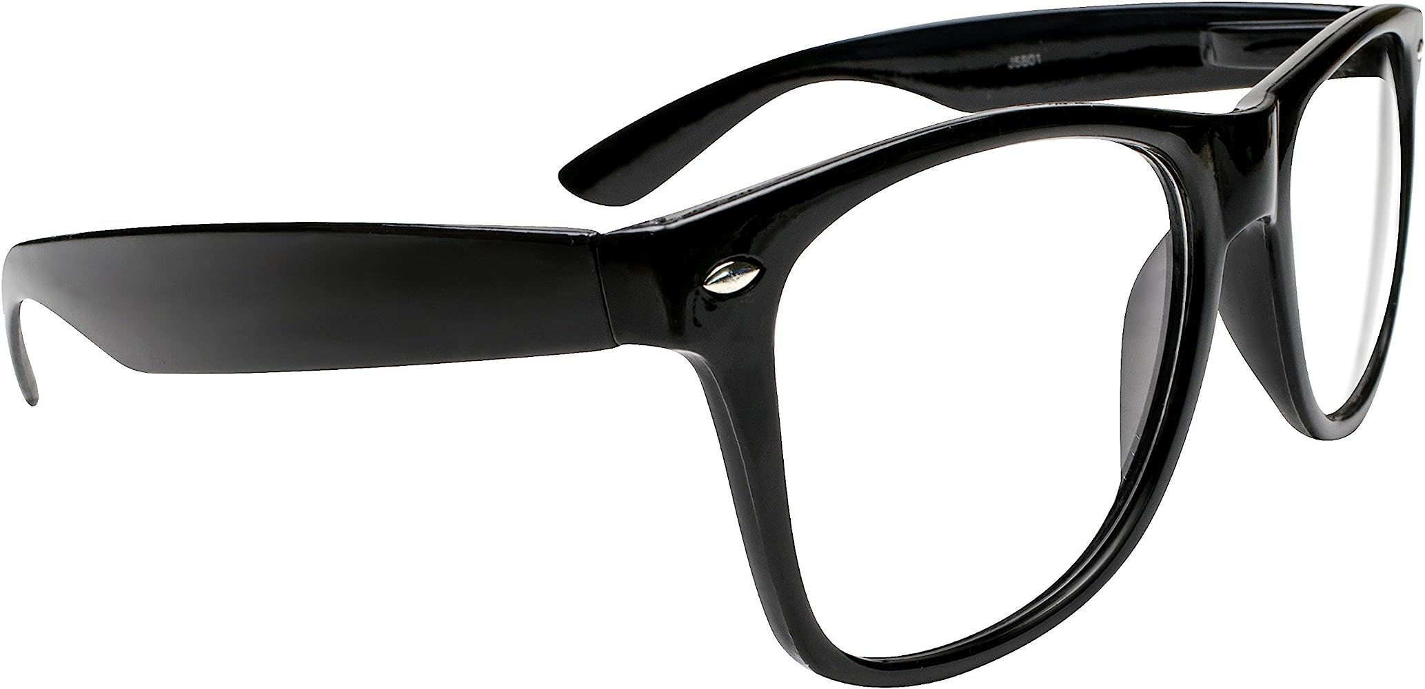 Kangaroo's Black Wayfarer Super Hero Nerd Glasses | Amazon (US)