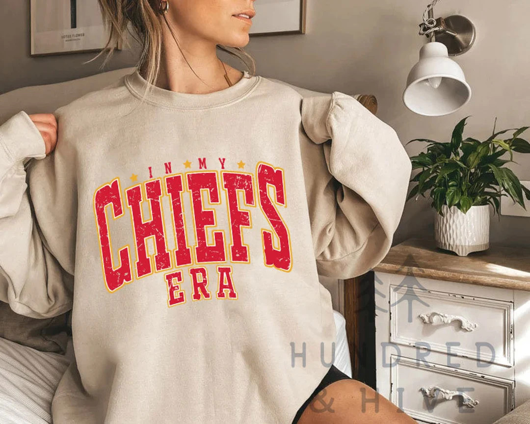 Vintage in My KC Chief Era Sweatshirt Vintage Travis Kelce - Etsy | Etsy (US)