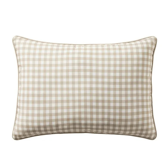 My Texas House Tan Gingham 14" x 20" Outdoor Pillow | Walmart (US)