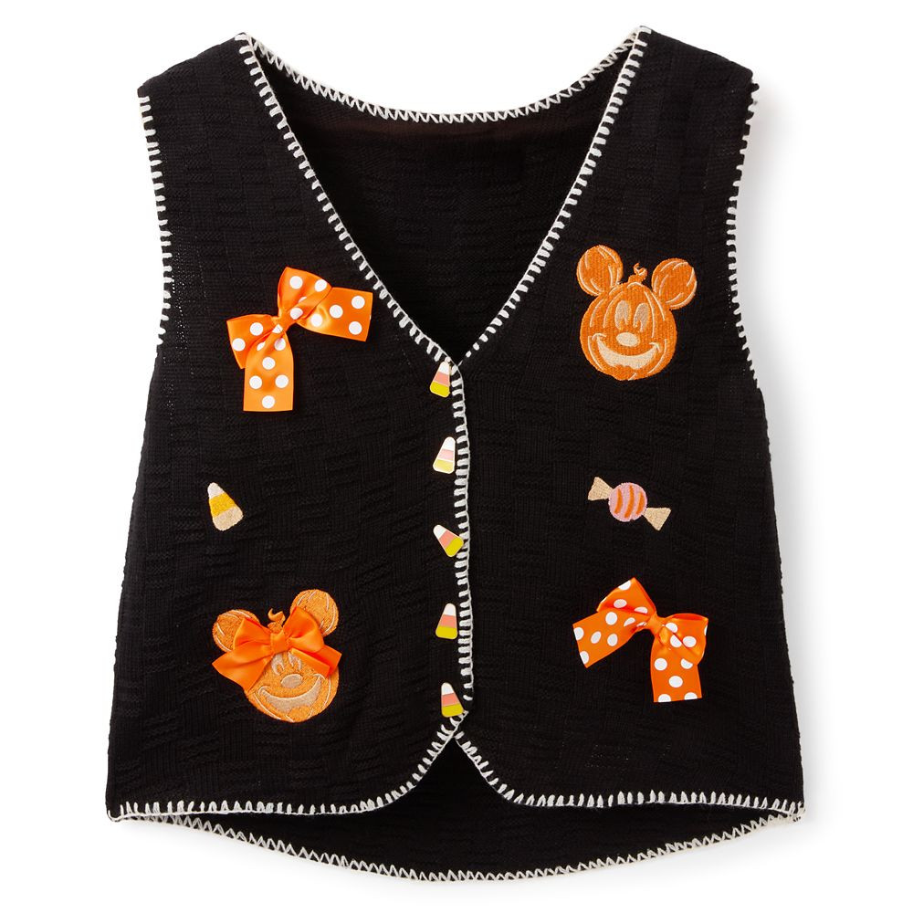 Mickey and Minnie Mouse Halloween Sweater Vest for Women by Her Universe | Disney Store