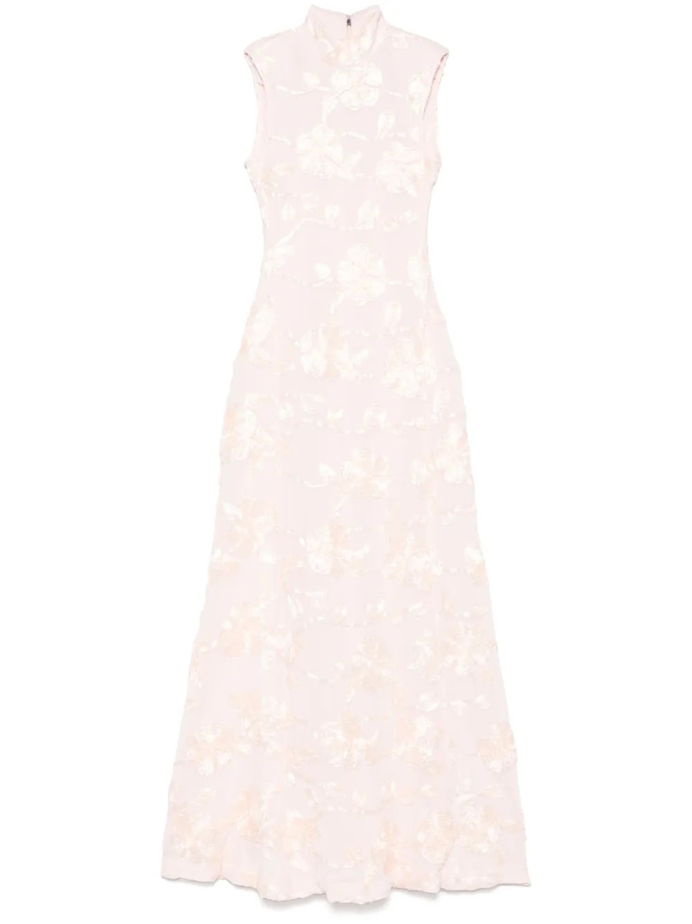 ROTATE BIRGER CHRISTENSEN floral-mesh Maxi Dress | Pink | FARFETCH | Farfetch Global