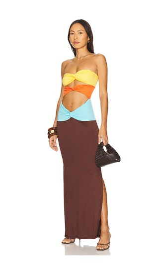Didi Twist Maxi Dress in Picasso | Revolve Clothing (Global)