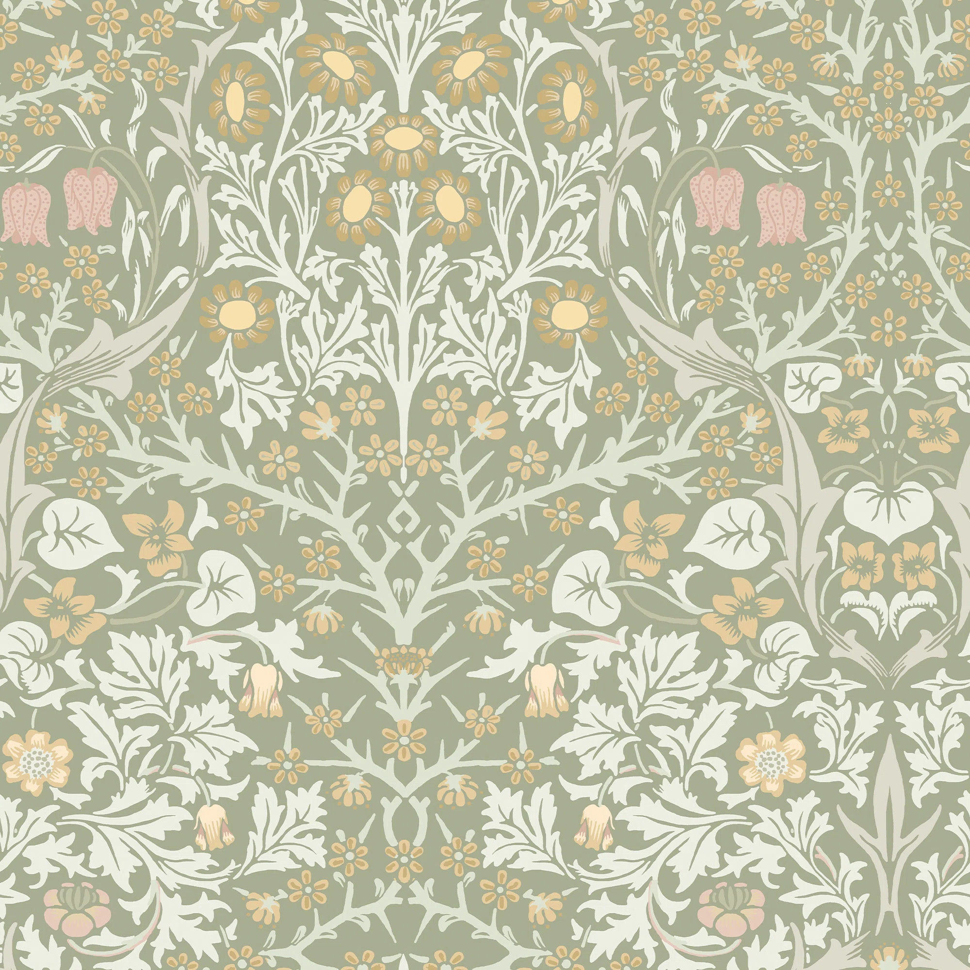 Modern Floral Wallpaper | Birch Lane