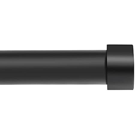 Ivilon Drapery Window Curtain Rod - End Cap Style Design 1 Inch Pole. 72 to 144 Inch Color Black | Amazon (US)