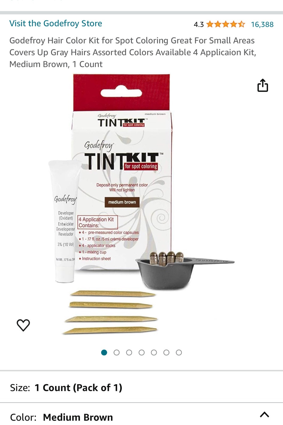 Medium brown for eyebrow maintenance 