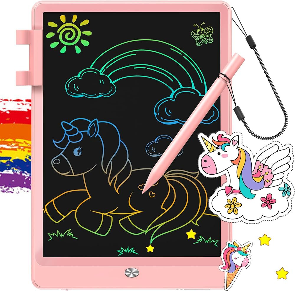 FLUESTON LCD Writing Tablet, Doodle Board Toys Gifts for 3-8 Year Old Girls Boys, 10 Inch Colorfu... | Amazon (US)