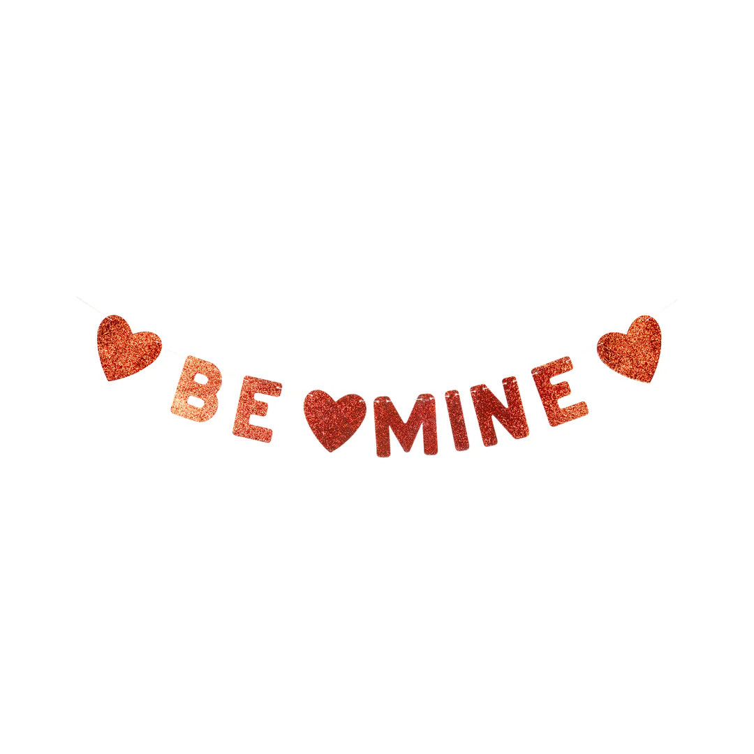 Be Mine Glitter Banner | My Mind's Eye